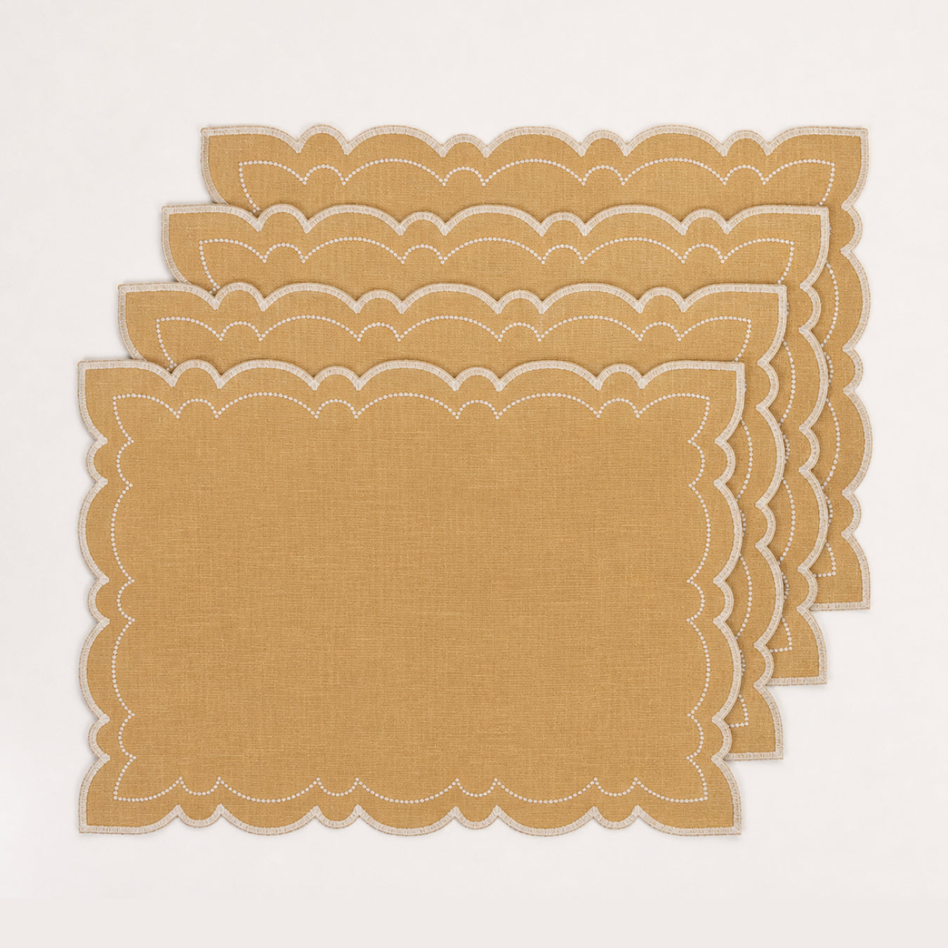 Letizia Linen Placemat - Zenzero/Sale Marino