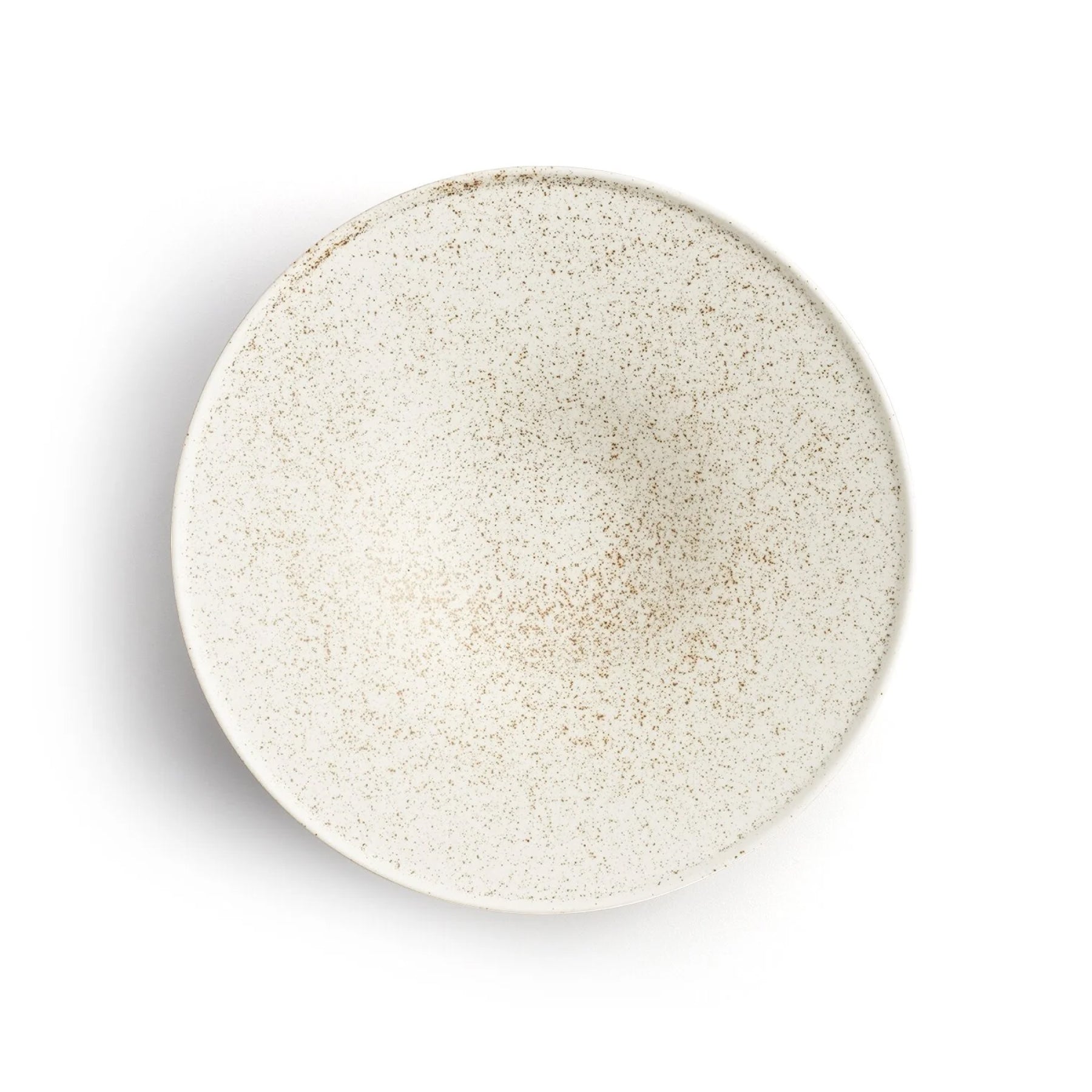 Bowl with Rim - Nashiji White