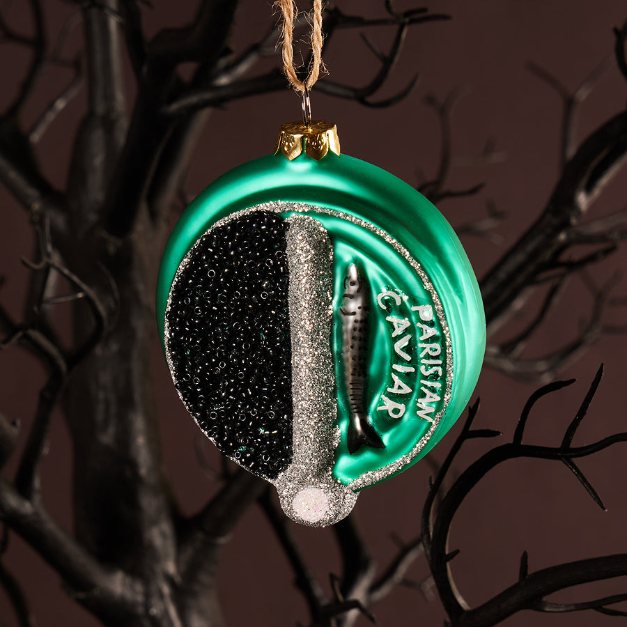 Caviar Green Can Ornament