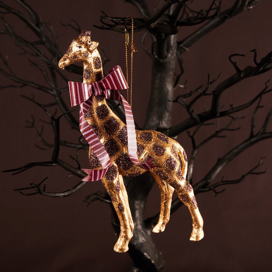 Coquette Giraffe Ornament