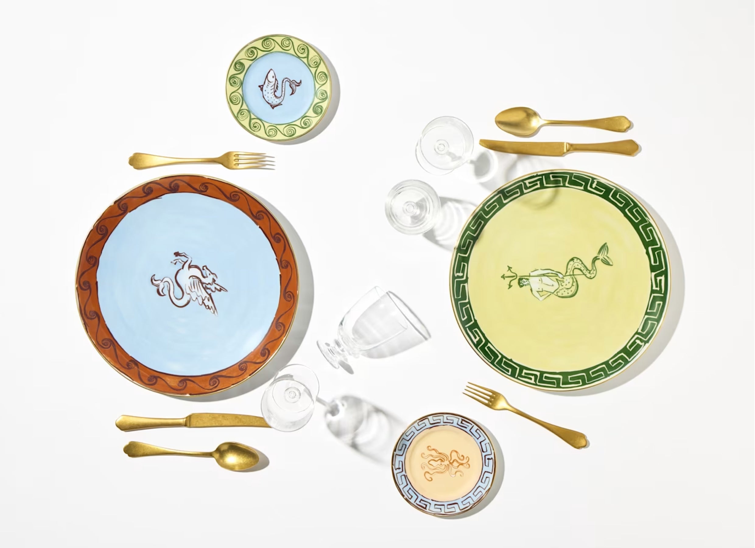 Il Viaggio di Nettuno Flat Charger Plate Amalfi Lemon