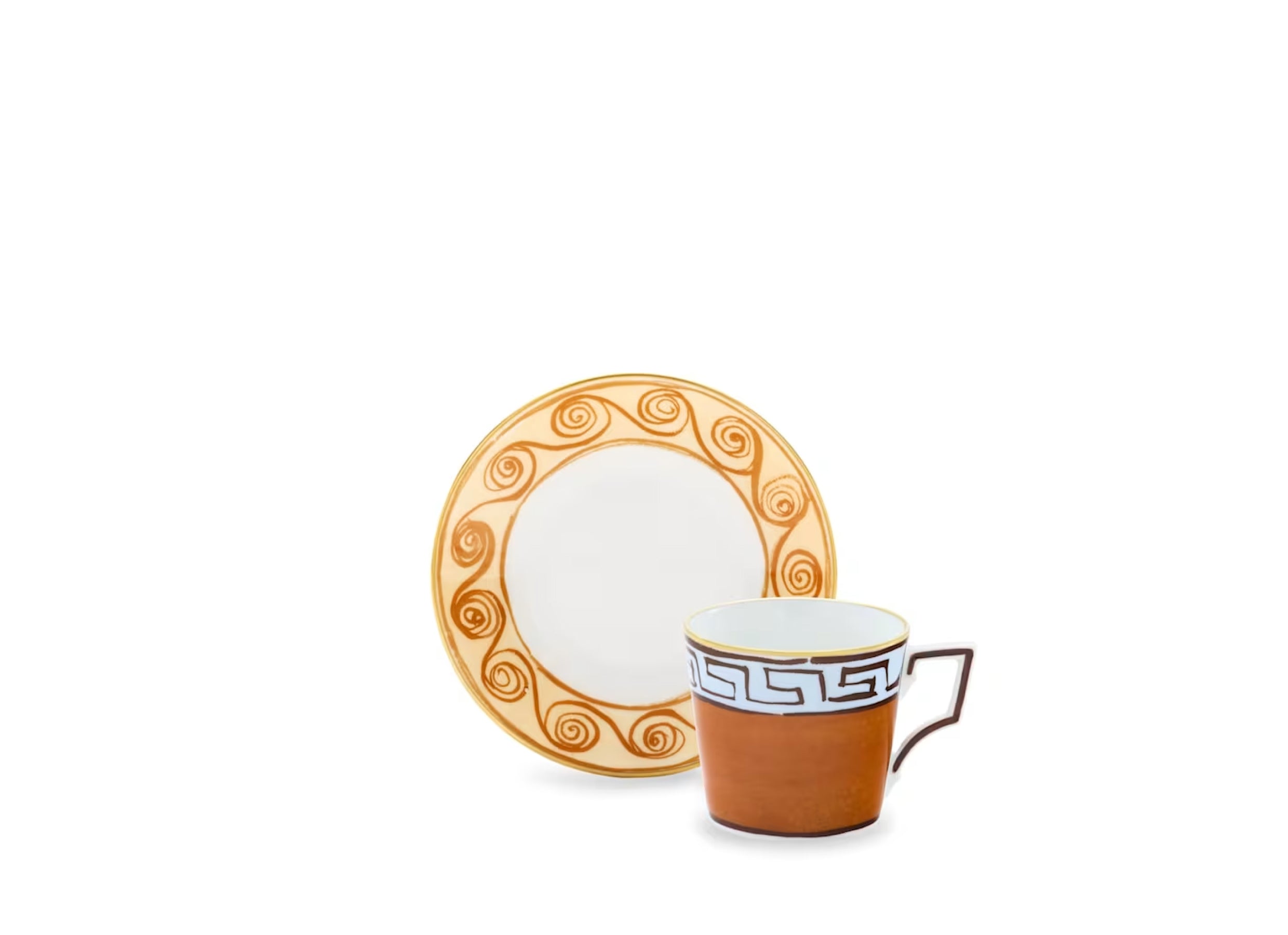 Il Viaggio di Nettuno Espresso Set for Two Terracotta