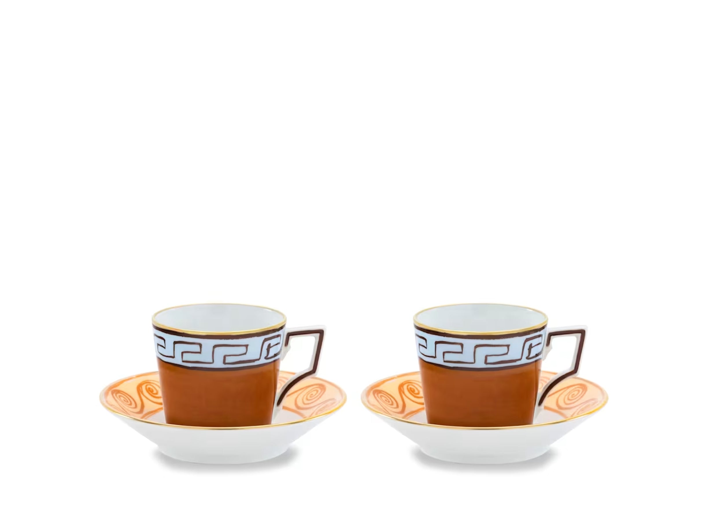 Il Viaggio di Nettuno Espresso Set for Two Terracotta