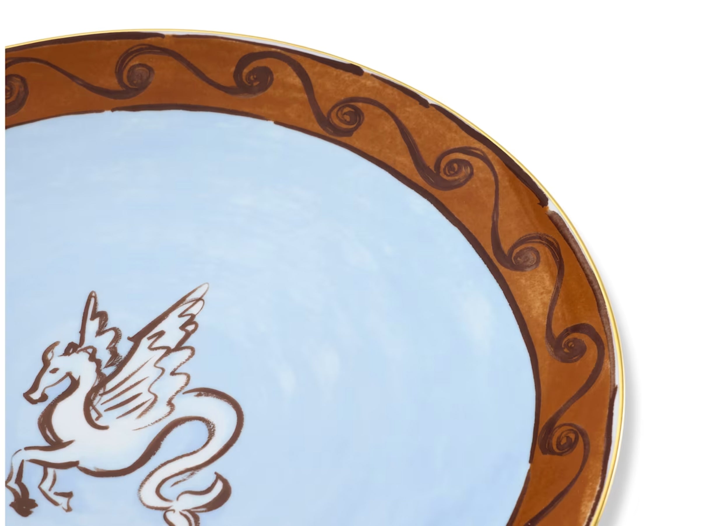 Il Viaggio di Nettuno Flat Charger Plate Terracotta
