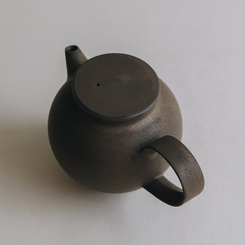 Circular Teapot | Copper Brown
