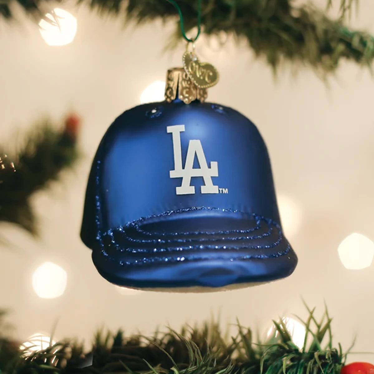 Dodgers baseball Cap Ornament