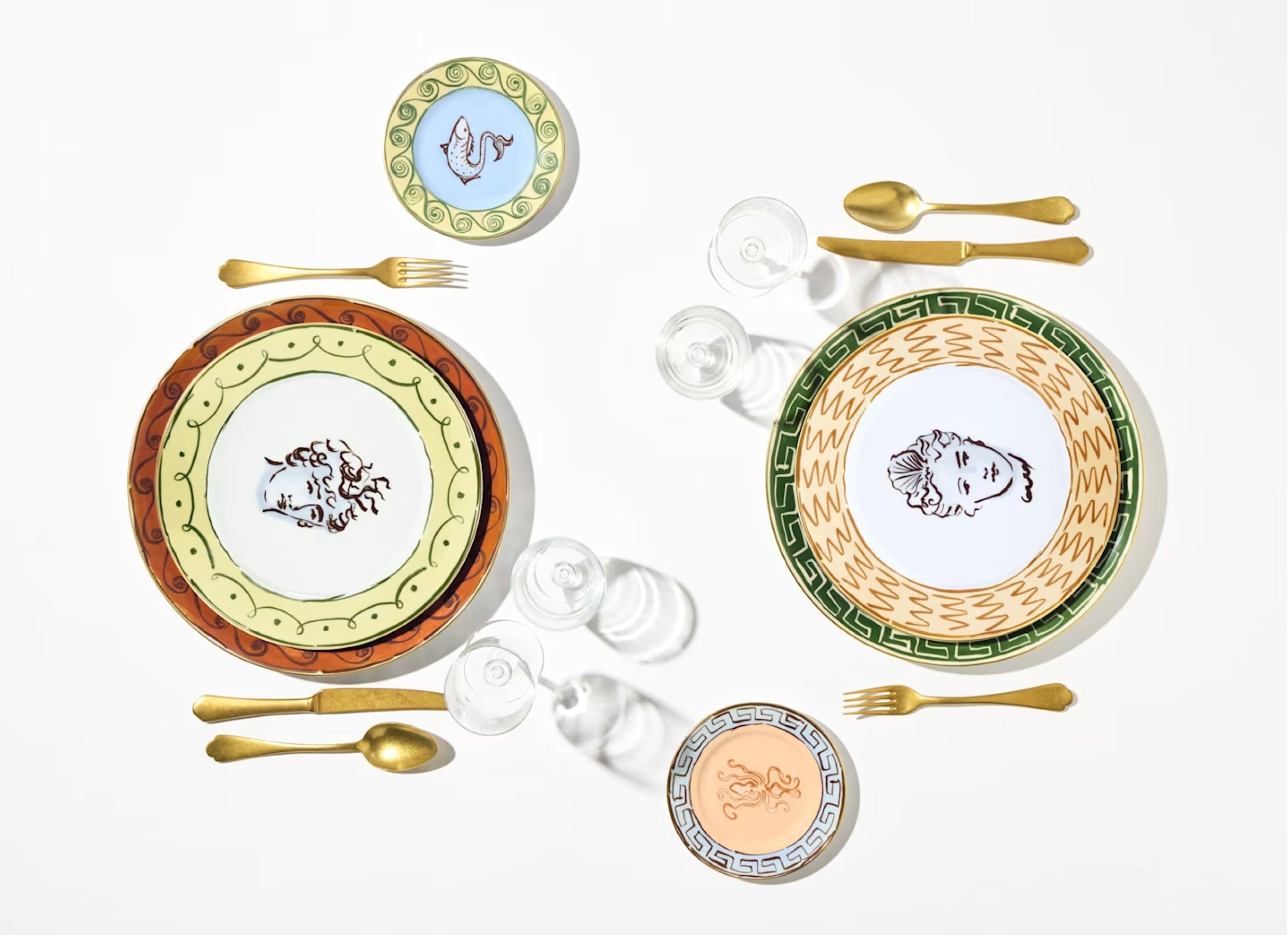 Il Viaggio di Nettuno Flat Dinner Plate Amalfi Lemon