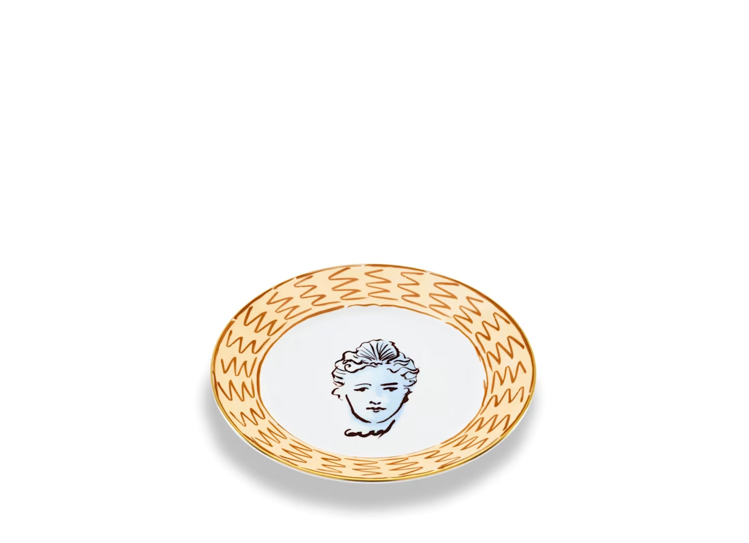 Il Viaggio di Nettuno Flat Dinner Plate Terracotta