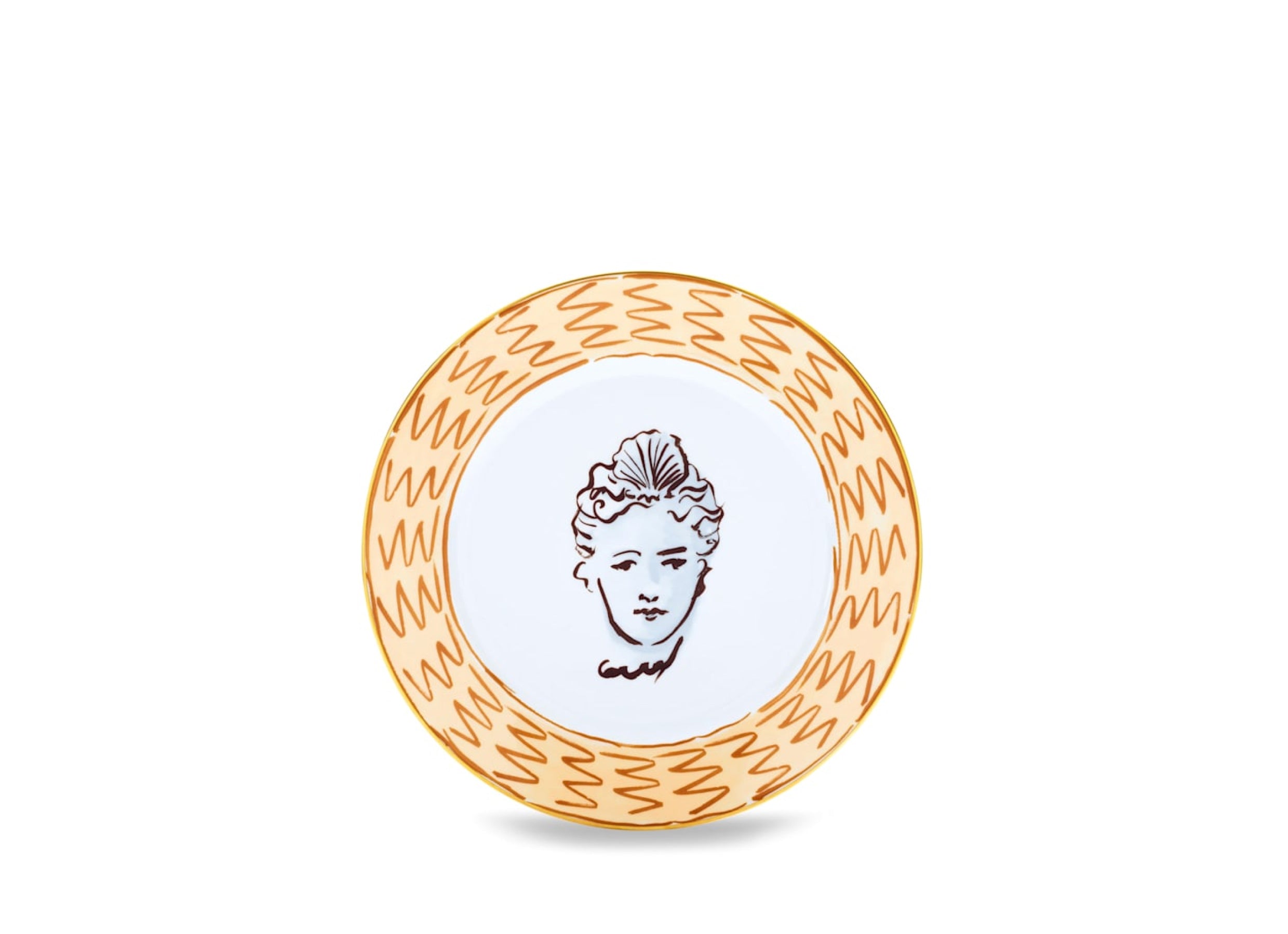 Il Viaggio di Nettuno Flat Dinner Plate Terracotta