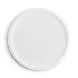 Flat Rim Plate - Matte White