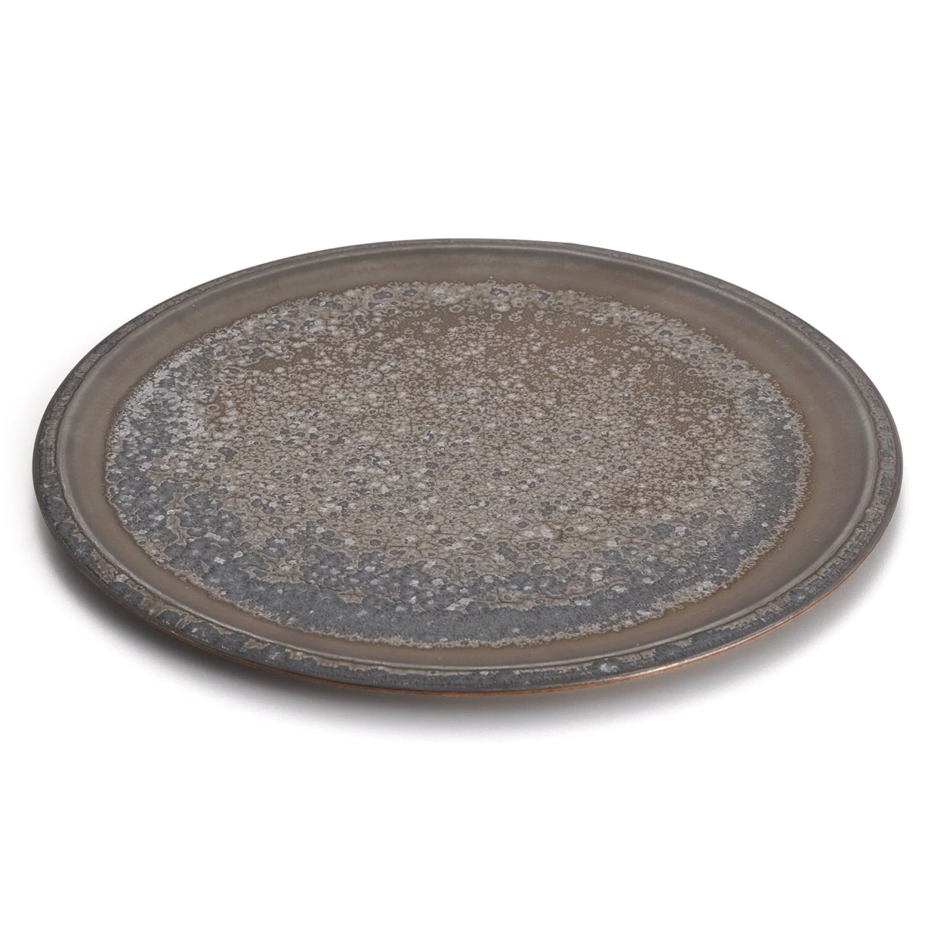 Flat Rim Plate - Black Rough