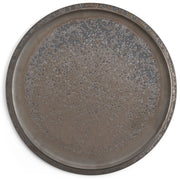 Flat Rim Plate 12" Black Rough