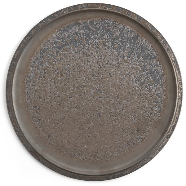 Flat Rim Plate 12" - Black Rough