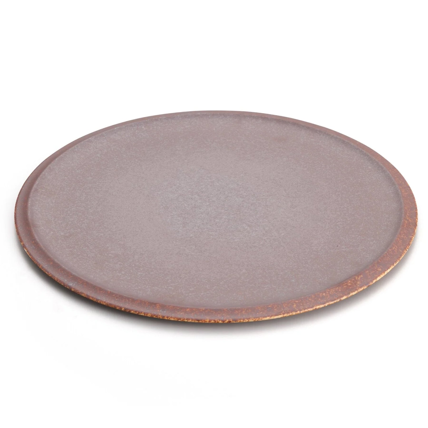 Flat Rim Plate 12" - Iron Rust