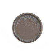 Flat Rim Plate 8" Black Rough