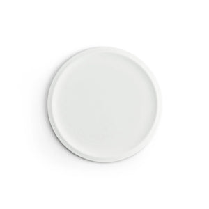Flat Rim Plate 8" Matte White
