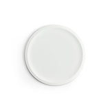 Flat Rim Plate - Matte White