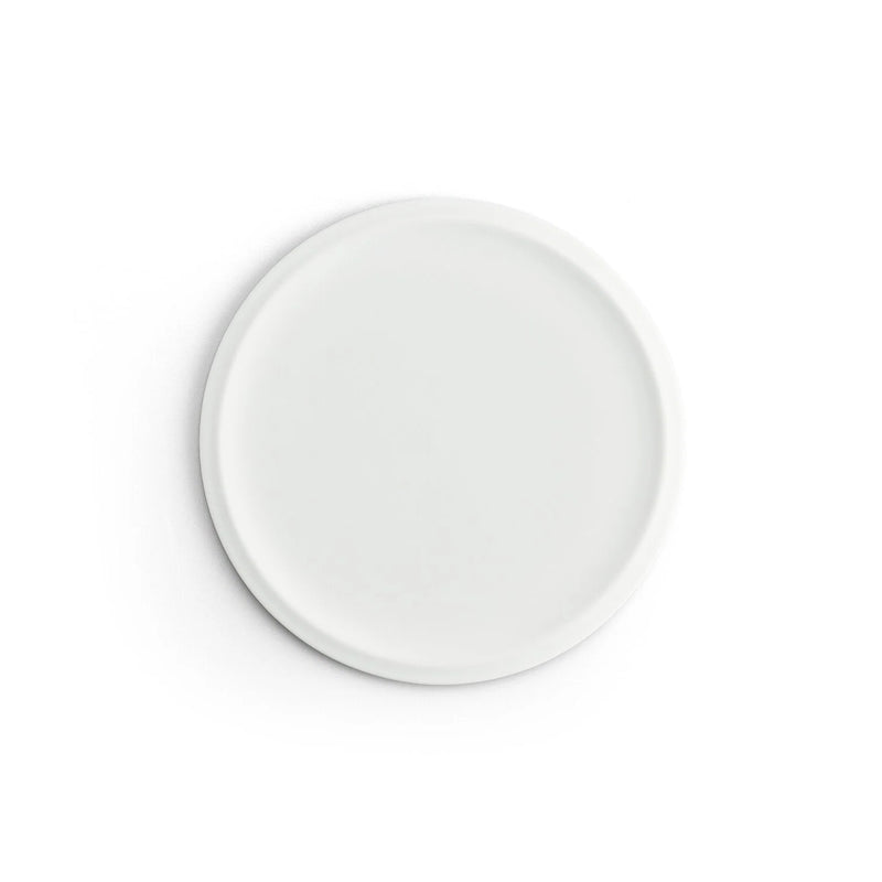 Flat Rim Plate - Matte White