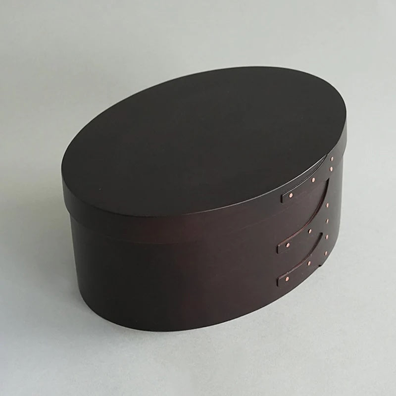 Shaker Oval Box Black - L