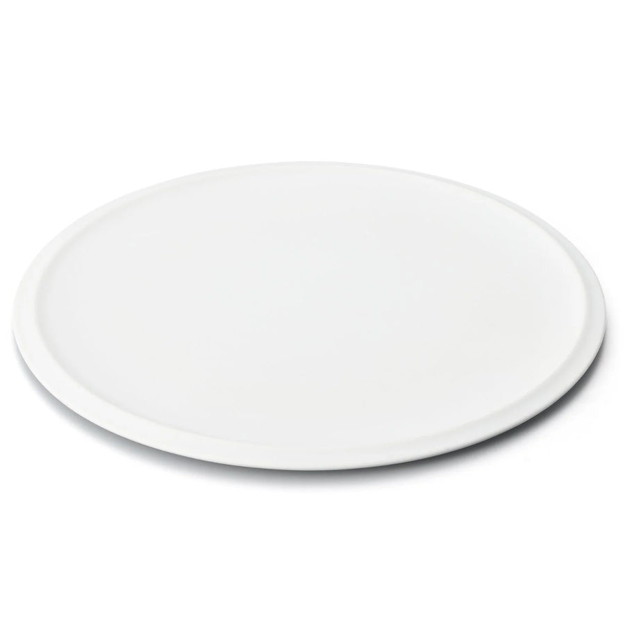 Flat Rim Plate - Matte White