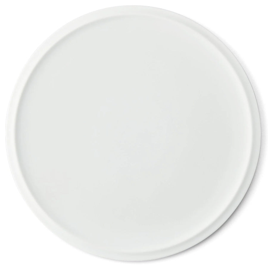 Flat Rim Plate - Matte White