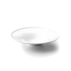 Bowl with Rim 10" Glazed White