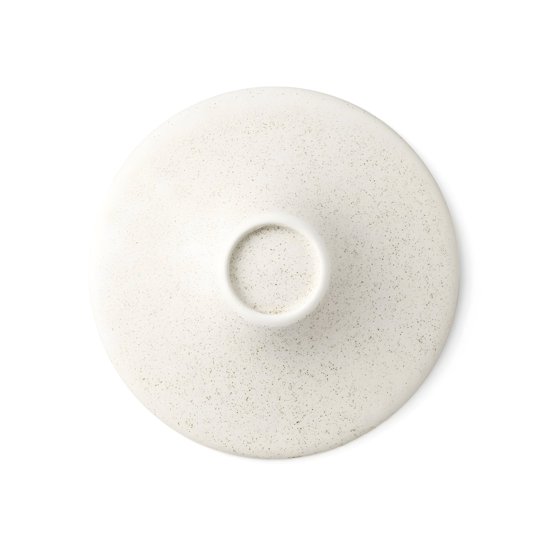 Bowl with Rim 10" - Nashiji White