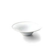 Bowl with Rim 7" Glazed White