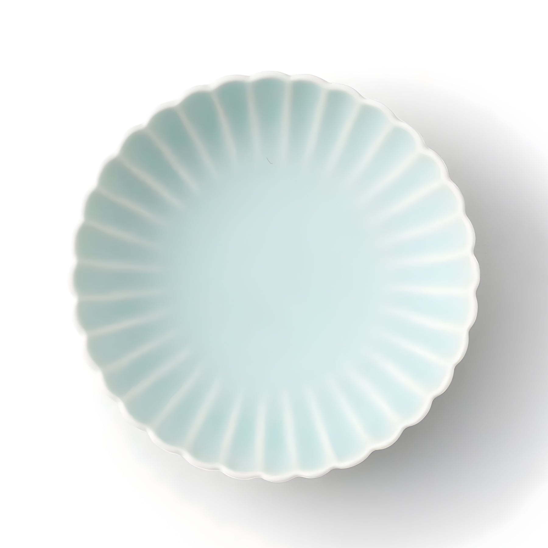 Moist Celadon Kikuwari Large Bowl