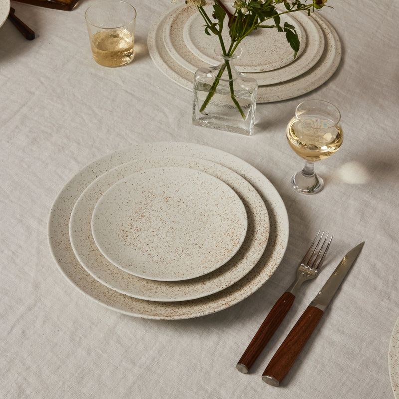 Markt Plate - Nashiji White