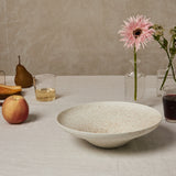 Round Bowl 10"- Nashiji White