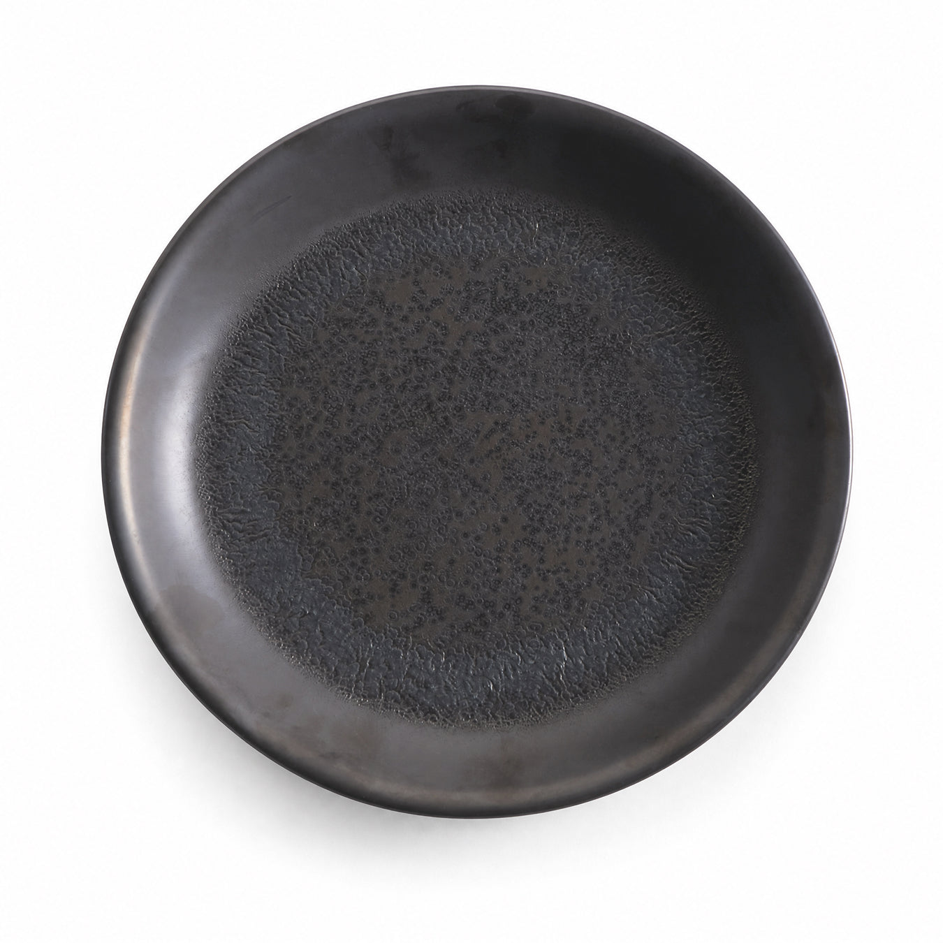 Shallow Bowl L - Black Rough