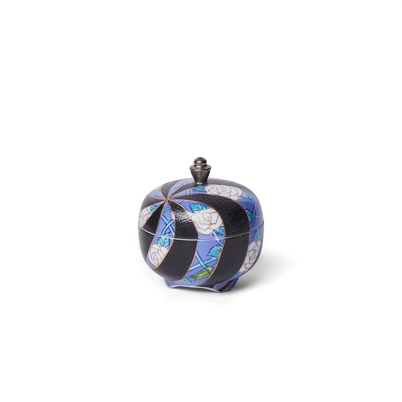 Cuir Nabeshima Round Jewelry Box