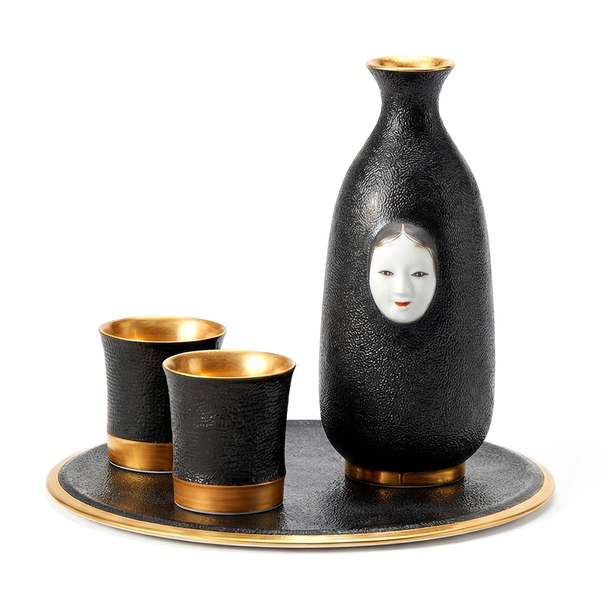 Cuir Otafuku Sake Set