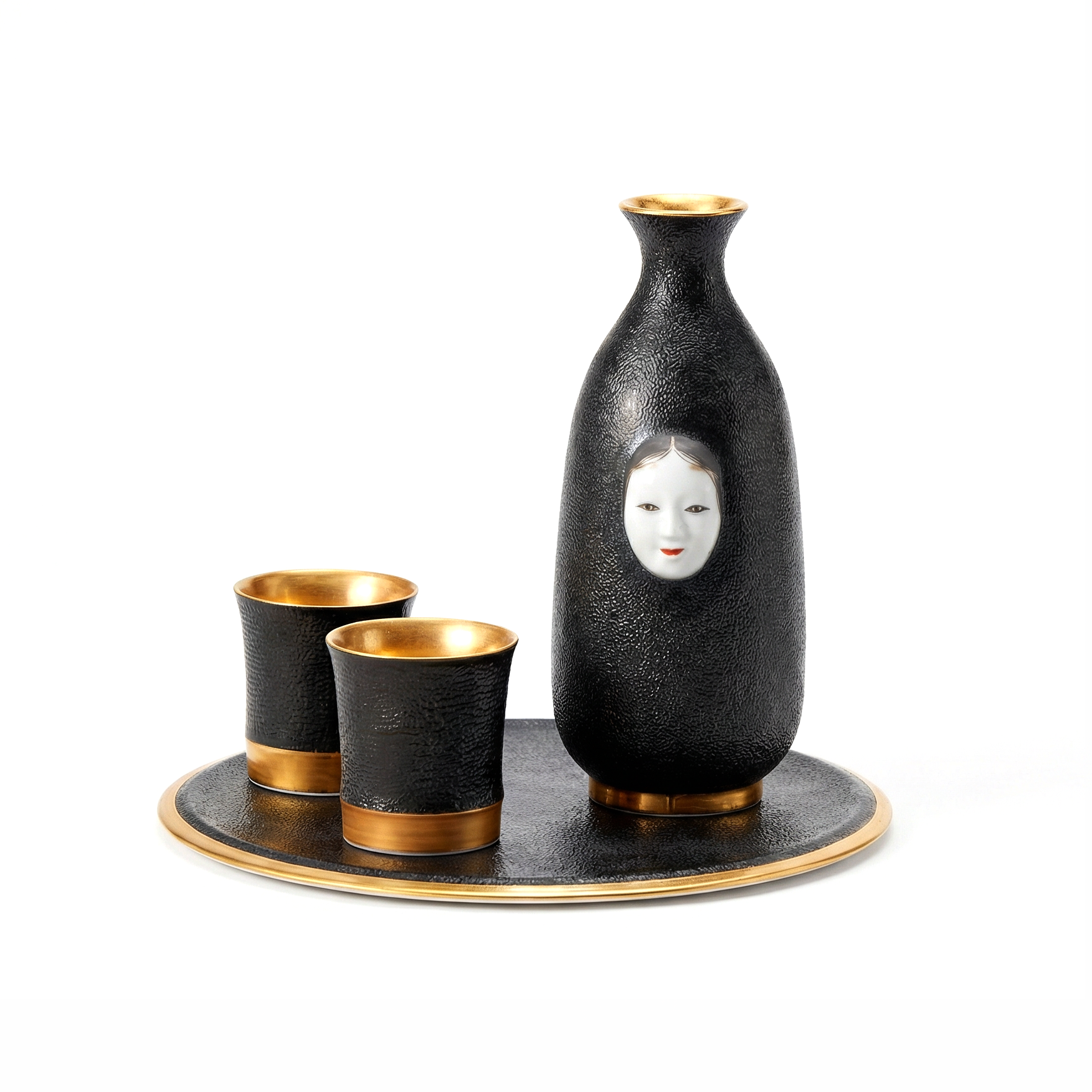 Cuir Otafuku Sake Set
