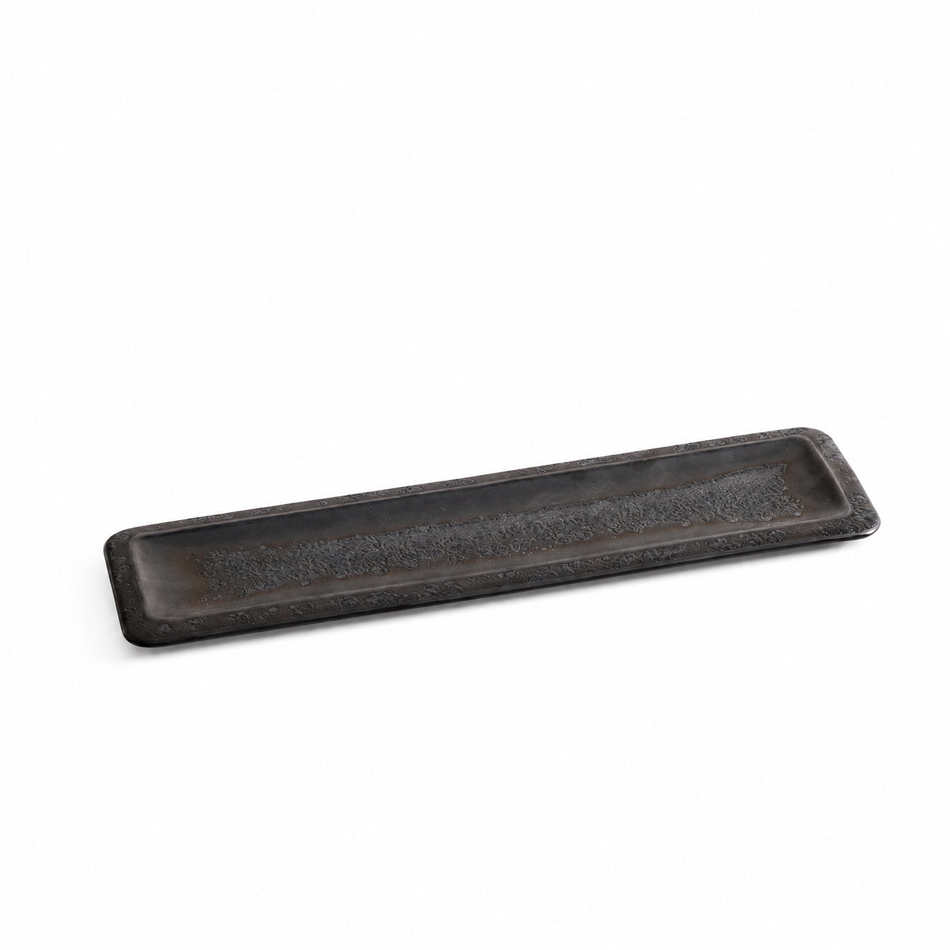 Rectangle Plate - Black Rough