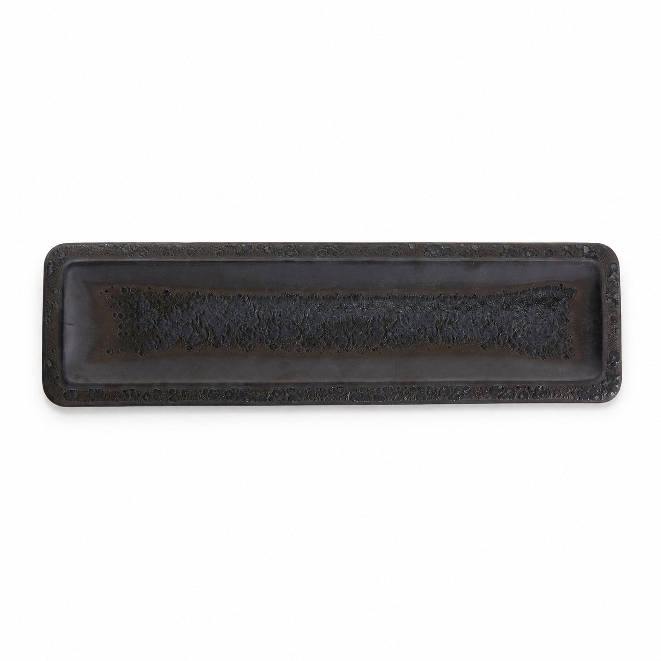 Rectangle Plate - Black Rough