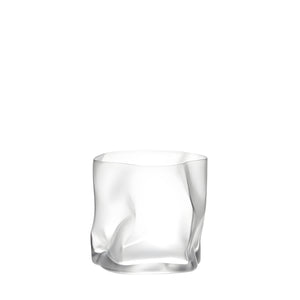 Crumple Old-Fashioned Glass - Frosted