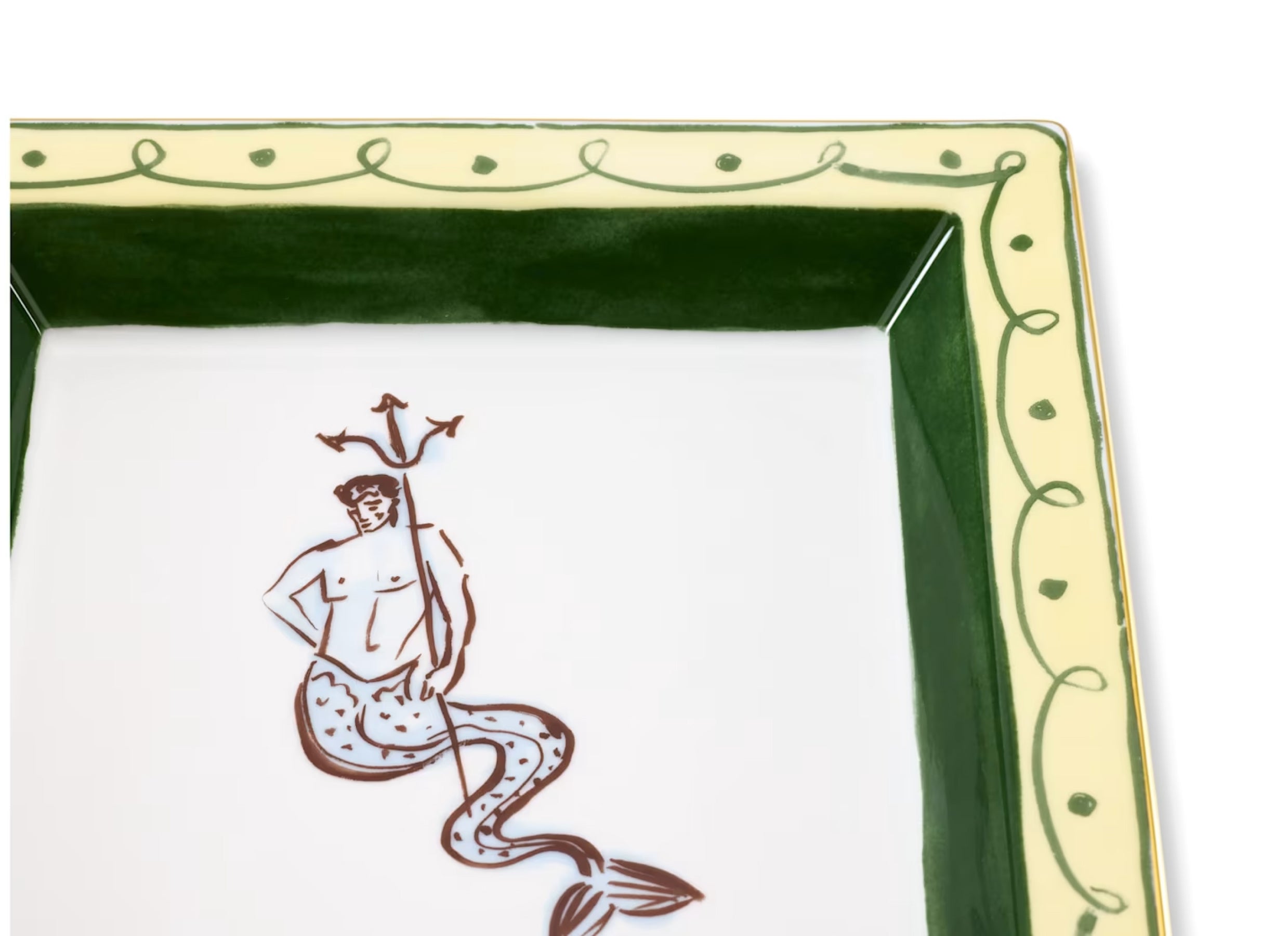 Il Viaggio di Nettuno Large Square Change Tray Amalfi Lemon
