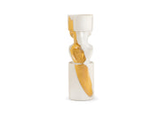 LCDC Gold Il Letterato White Candleholder