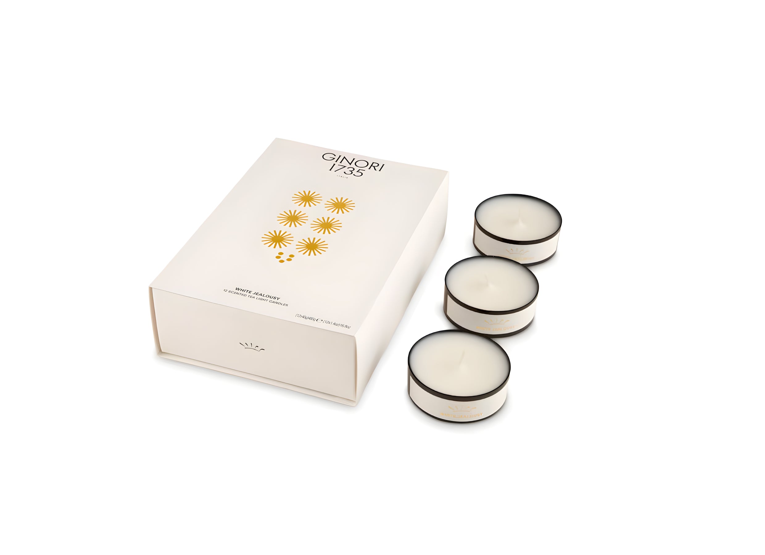 LCDC Tealight Scented Candles White Jealousy Refill