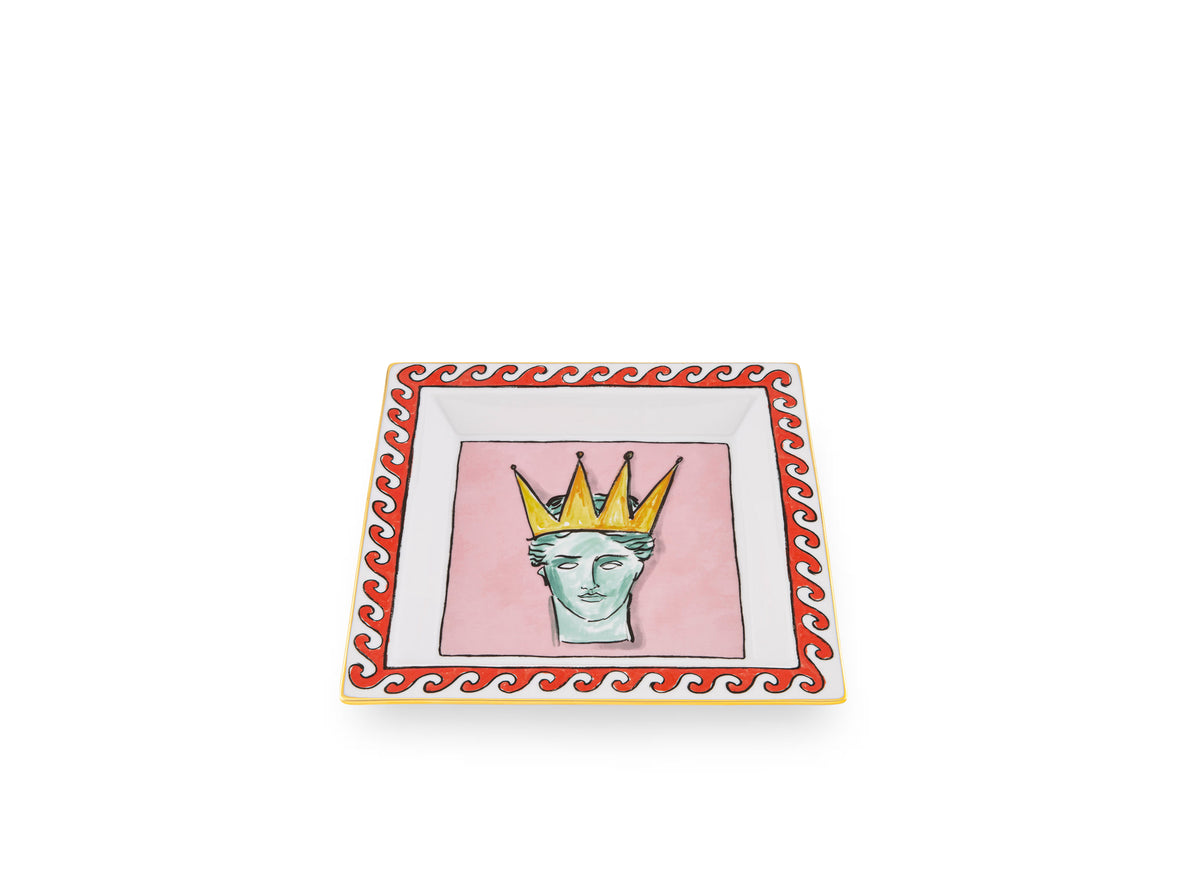 Il Viaggio di Nettuno Large Square Change Tray Pink