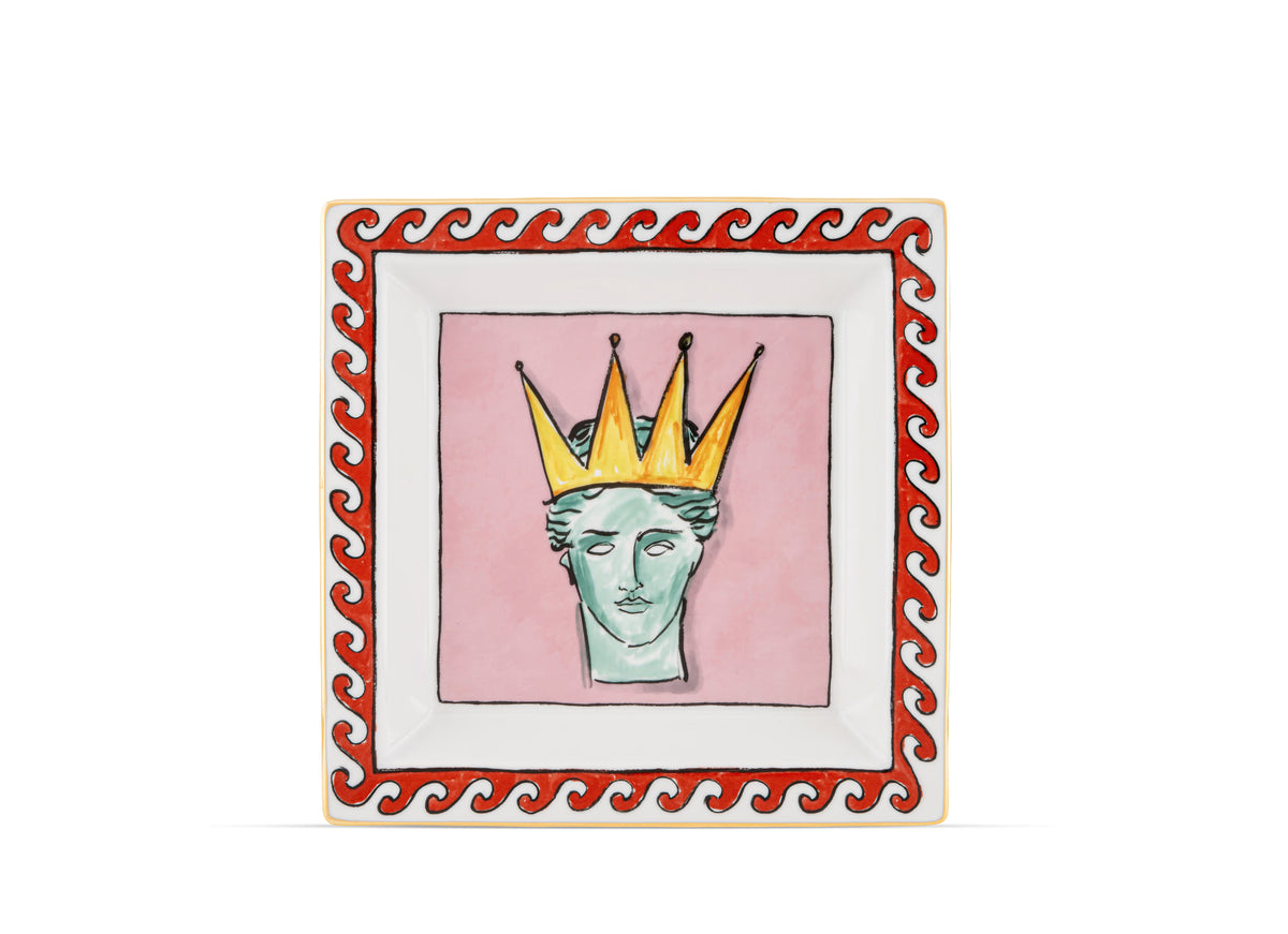 Il Viaggio di Nettuno Large Square Change Tray Pink