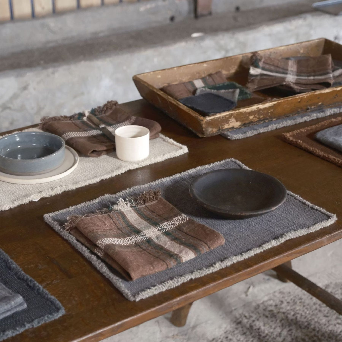 Jasper Placemat Charcoal