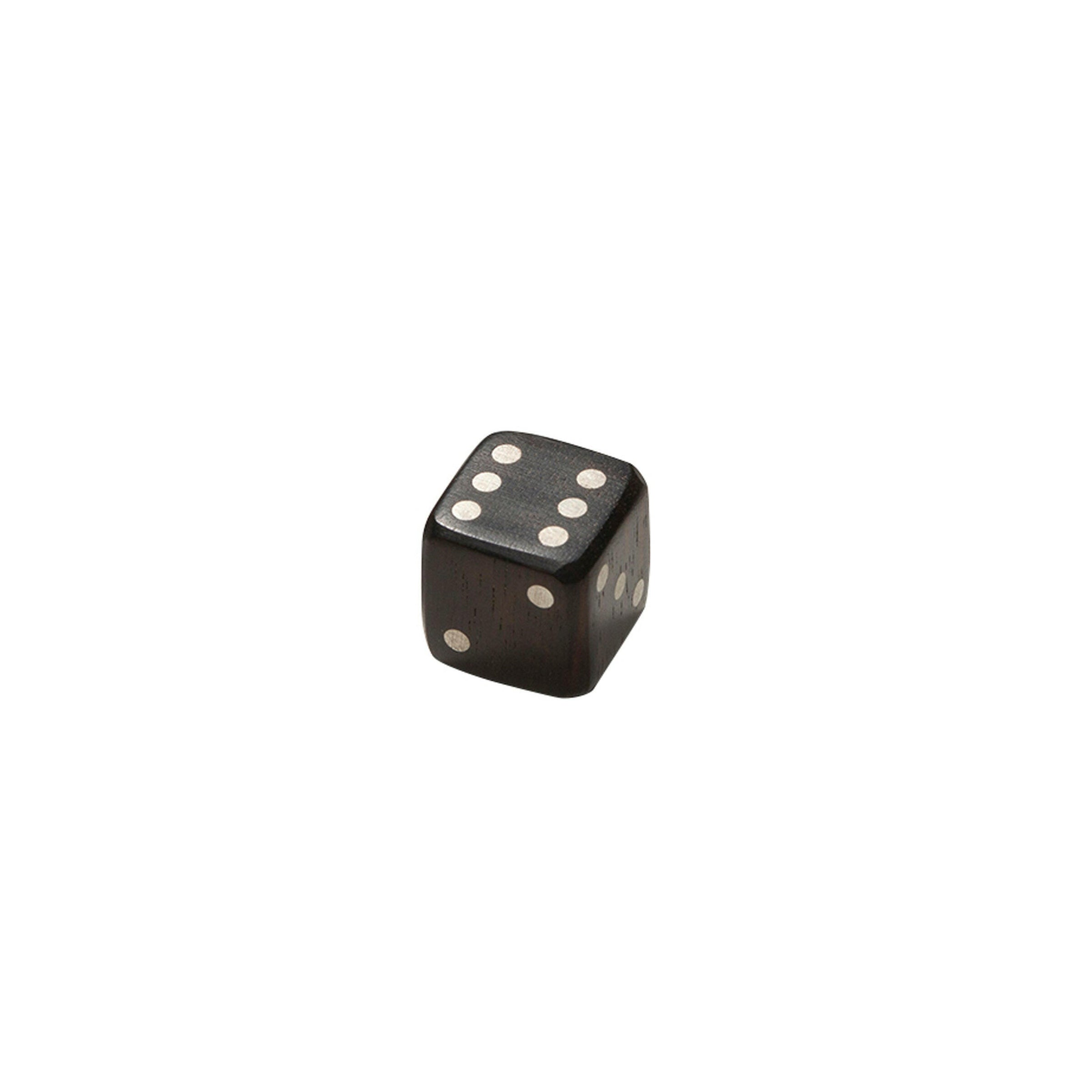 Dice in Ebony and Silver