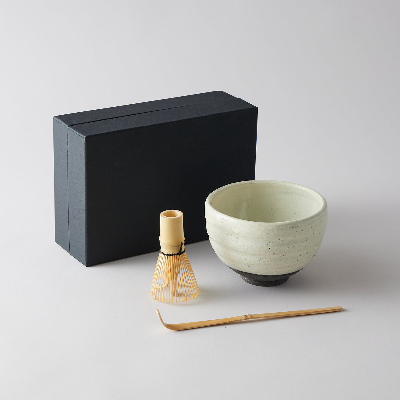 Matcha Bowl Set – Round Kohiki Glaze
