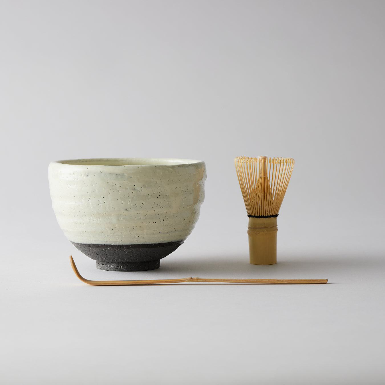 Matcha Bowl Set – Round Kohiki Glaze