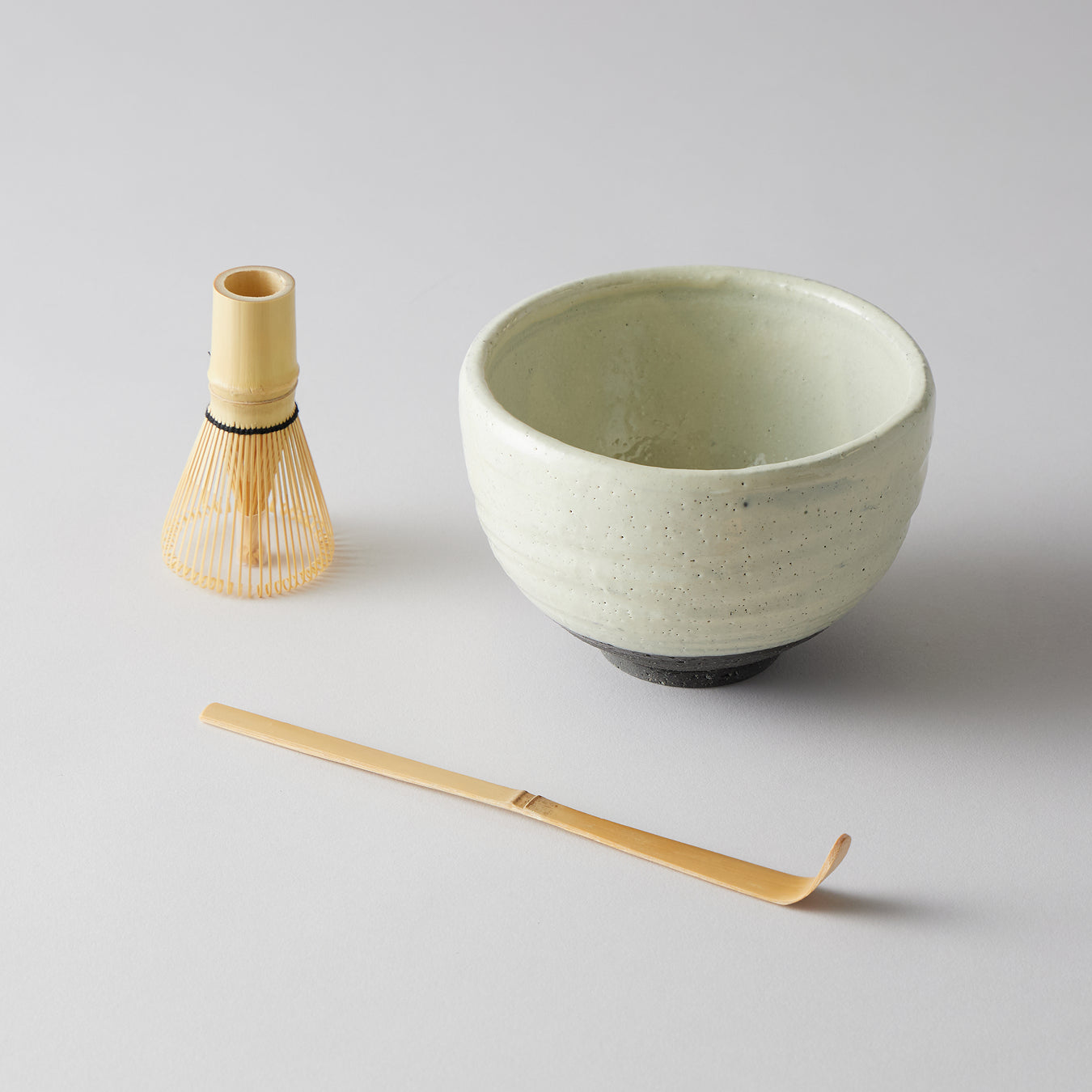 Matcha Bowl Set – Round Kohiki Glaze