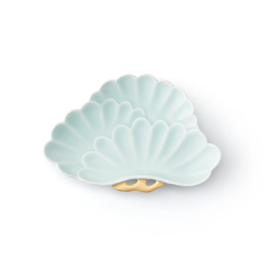 Moist Gold Triple Pine Tree Plate