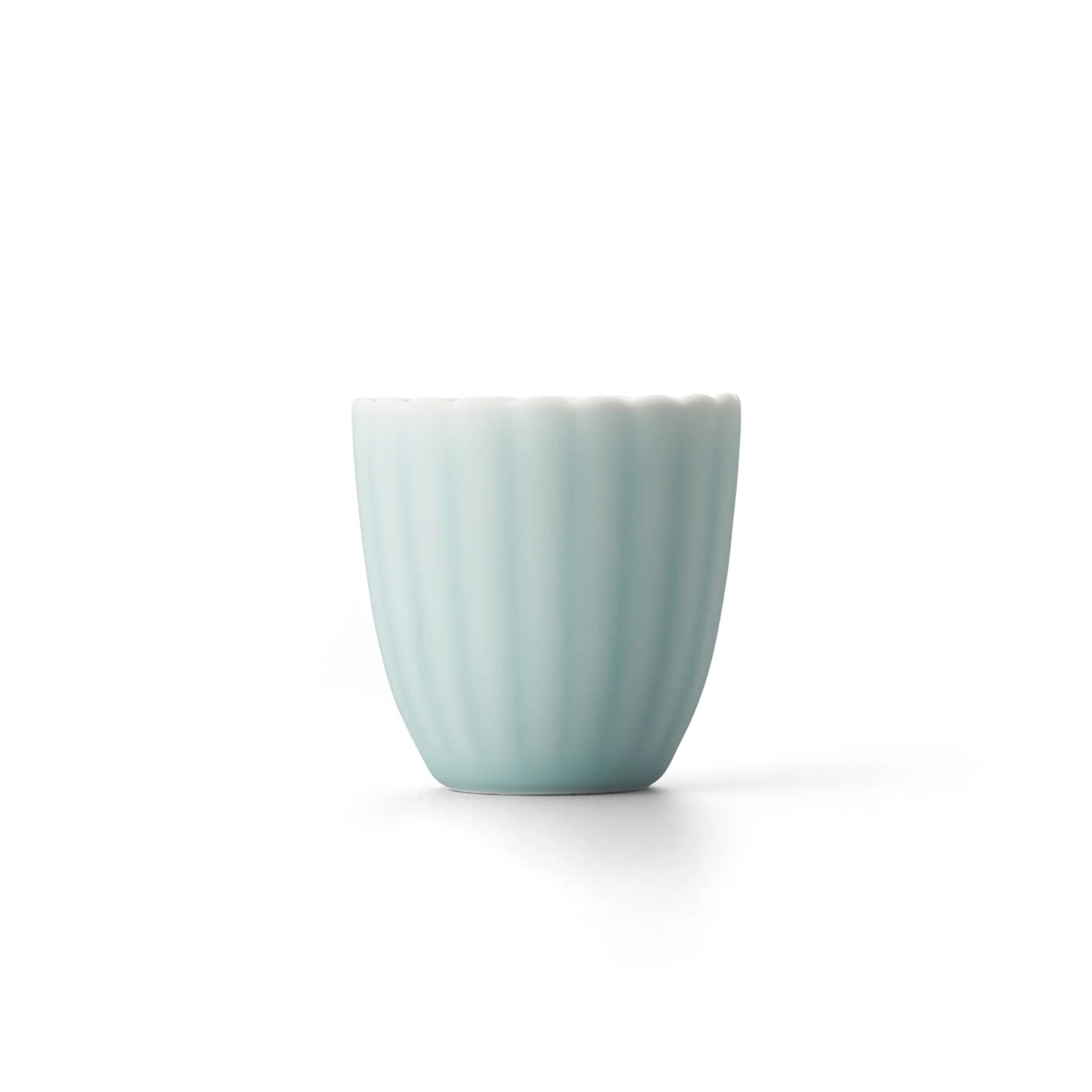 Moist Celadon Kikuwari Teacup (S)